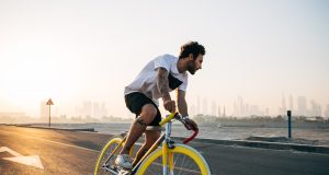 Mountain Bike visits Raystown, Dirt Fest A man riding on the back of a bicycle