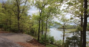 Camping Option: Lake Raystown Family Camping Resort A path with trees on the side of a tree