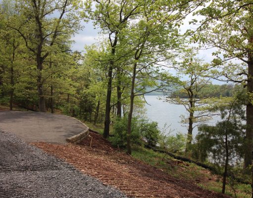 Camping Option: Lake Raystown Family Camping Resort A path with trees on the side of a tree