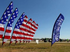 Advertise with feather flags A close up of a flag