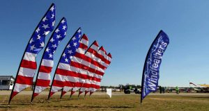 Advertise with feather flags A close up of a flag